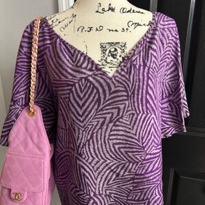 Banana Republic Purple Blouse 100% silk